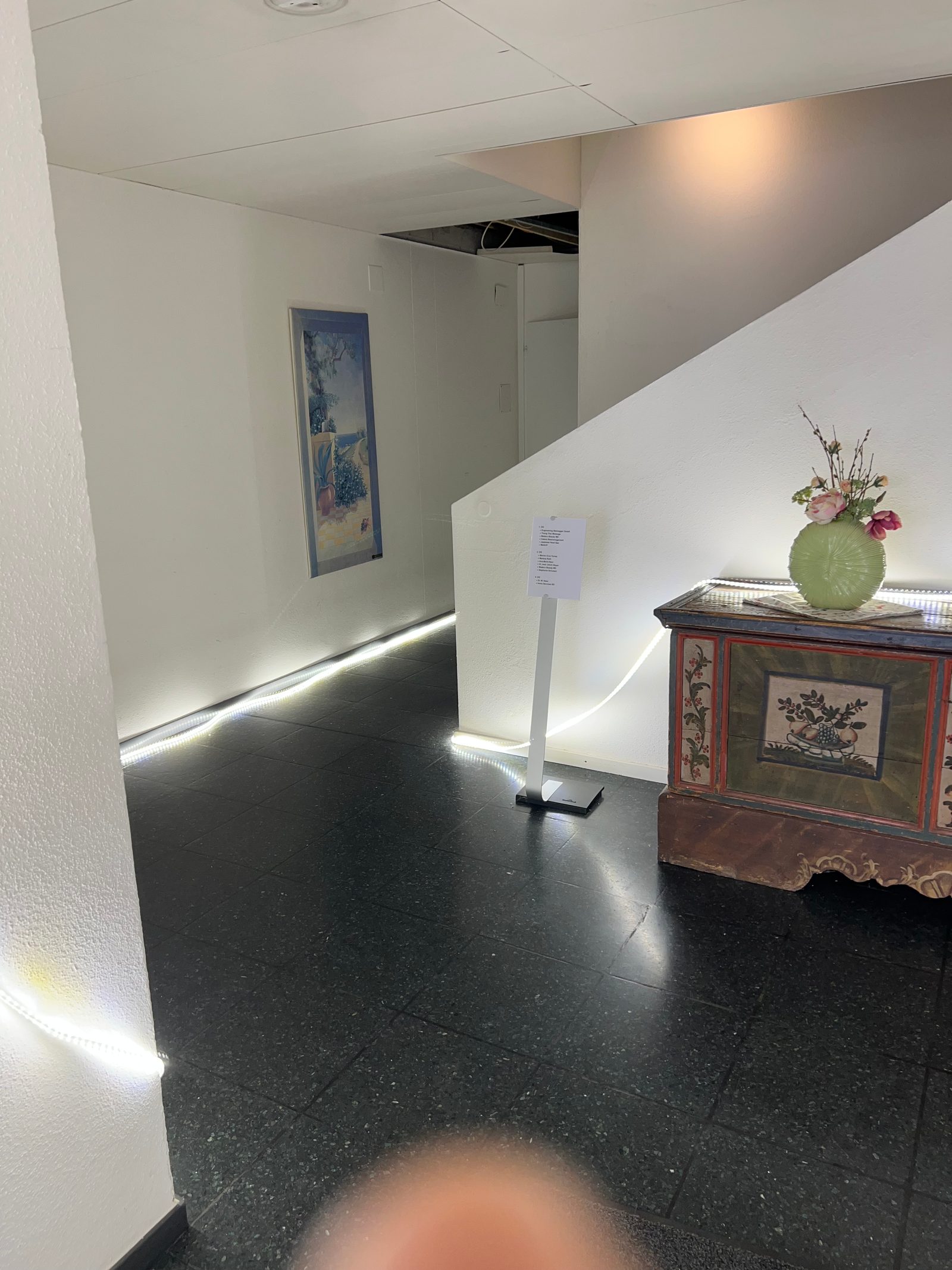 Neu gestalteter Eingangsbereich